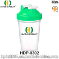 400 ml Kunststoff Mixer Shaker Flasche, Kunststoff Protein Shaker Flasche (HDP-0302)